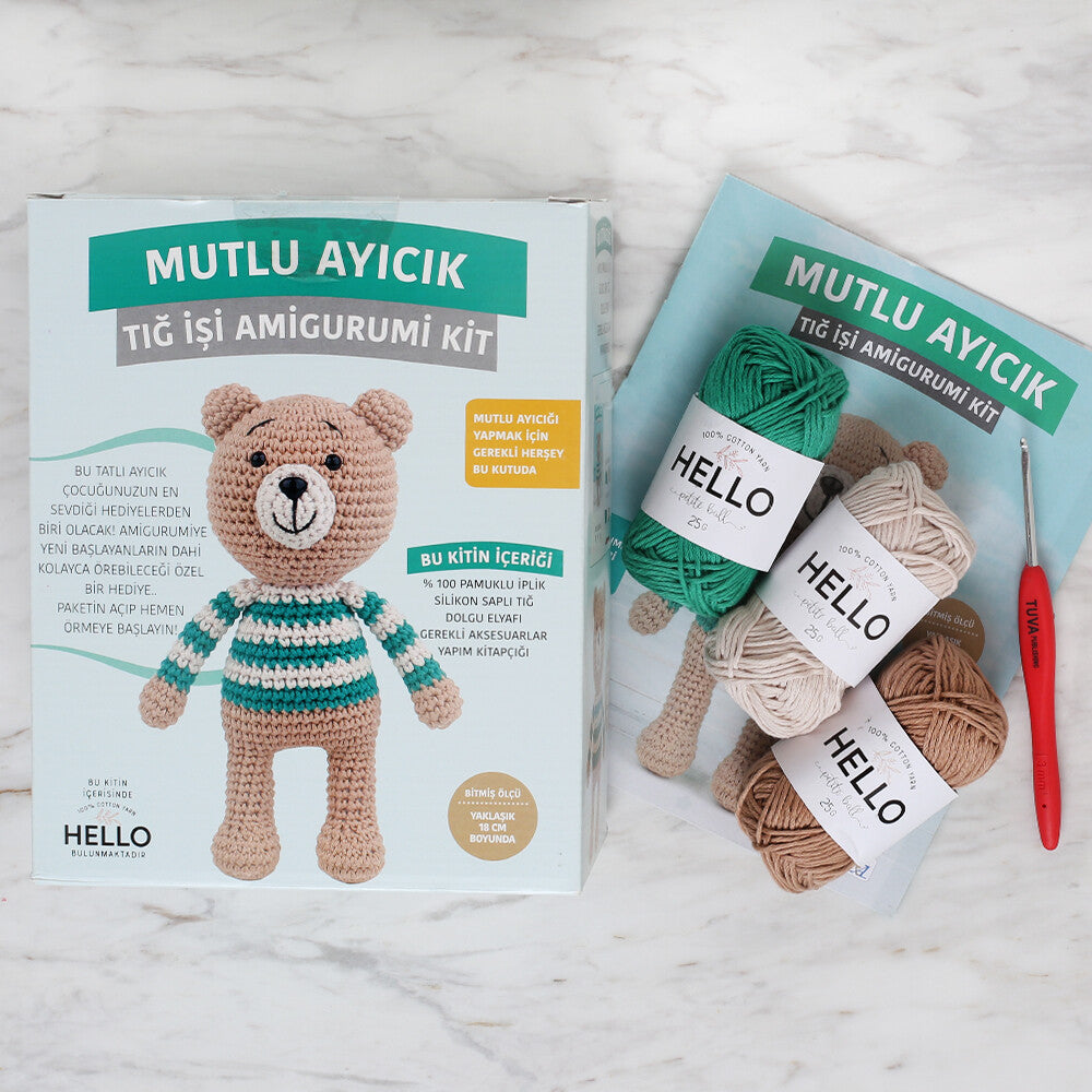 Tuva Amigurumi Kiti - Mutlu Ayıcık - MGAK01